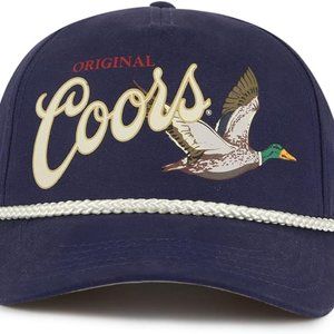Officially Licensed Coors Beer Canvas Cappy Rope Hat, Adjustable Snap Back, NWT